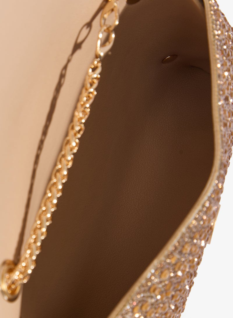 خزانة مخلب ذهبي مزخرف بالخرز الراين - Image 4